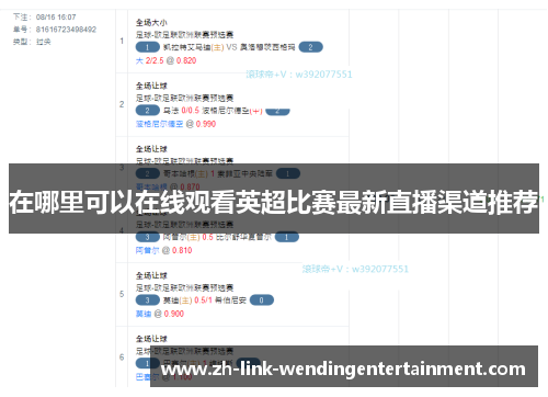 在哪里可以在线观看英超比赛最新直播渠道推荐